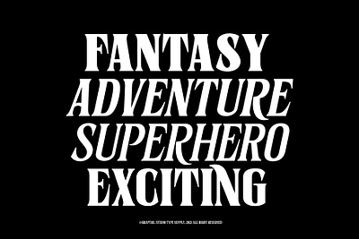 Sernes - genre movie branding design poster series typeface typogaphy