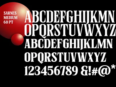 Sernes Font branding design features opentype poster typeface typogaphy