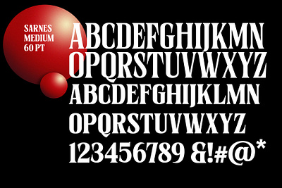 Sernes Font branding design features opentype poster typeface typogaphy