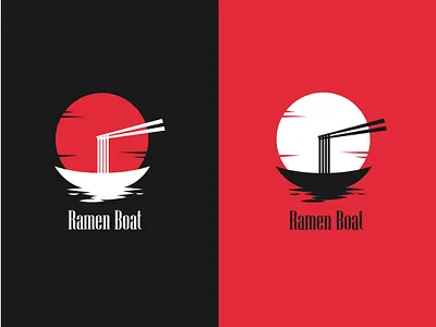 ramen boat logo brand design brand identity branding design flat graphic design logo logo design