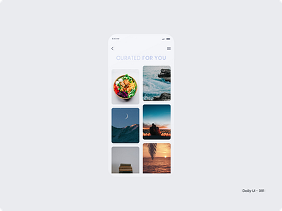 Daily UI 091 - Curated for You 091 beach book curated for you dailyui food healthy food love moon ocean romance sunset