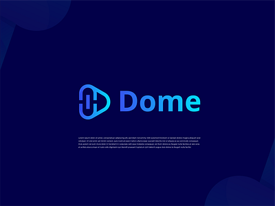 Dome logo concept 04 branding design graphicdesign graphicdesigner illustration logo typography uidesign uiux visual design