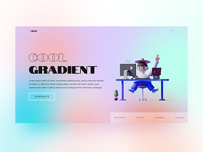 mesh gradient website 3d 3d illustration blur background bold font conceptdesign design figma figmadesign glass effect glassmorphism gradient gradient design mesh gradient meshfill art noise noise texture typogaphy uidesign uiux uiuxdesign