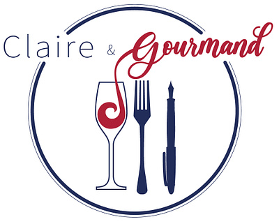 Claire & Gourmand blog post branding gastronomy logo design