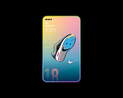 Sneaker Card - Nike Air Max 1/97 SW 3d airjordan airmax animation branding cards graphic design graphic design illustration logo motion graphics nft nike sneaker vector