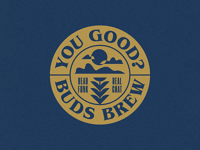 Buds Brew badge branding branding and identity lettering logo logo design typogaphy vintage