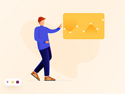 Analytics Data Illustration. agency agency website analytics illustration branding data data illustration free illustration free ui resource header ui illustration landing page resource ui resource uihut web ui