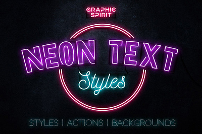 Neon Text Layer Styles & Extras action background color download effect elements extras font free glow glowing illustrator layer light neon photoshop psd sign styles text