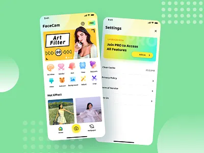 FACECAM app design app design ui