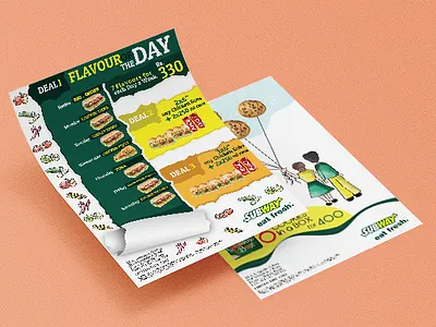 Subway brochure brochure design flyer design flyers