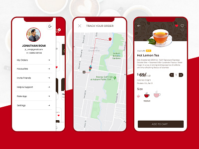 Coffee and Tea Ordering App UI. app design app uiux coffee app coffee order app uiuxdesign