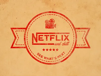Netflix | Retro logo art branding challenge dribbleweeklywarmup illustrator logo logo design netflix netflix and chill rebound redesign retro retro design retro logo tribute vector vintage vintage design vintage logo weekly warm up