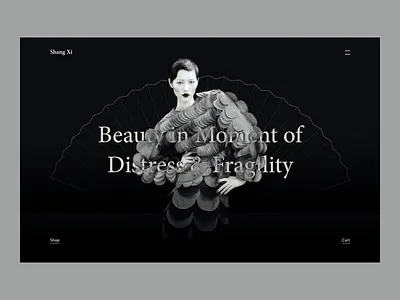 Fashion Website – Visual Exploration china chinese culture design fashion fashion brand minimal ui ui design user inteface ux web design yogesh