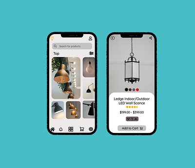 Lighting Fixtures Mobile app branding design mobile mobile app design mobile design mobile ui typography ui ux