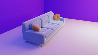 Sofa 3D blender blender3dart graphic graphic design vietnam