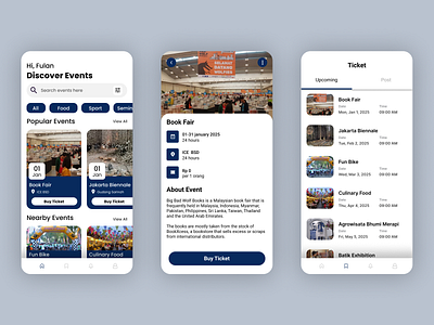 Event App design event app ui ux ui