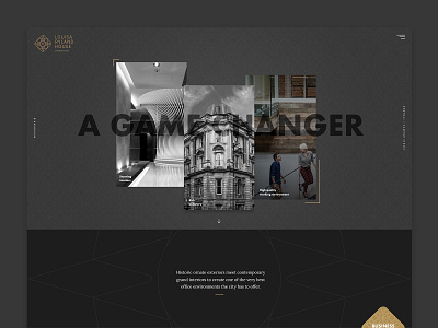 Louisa Ryland House Website dark logo property typogaphy ui ux web webdesign