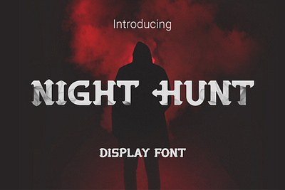 Night Hunt Display Font app branding design font font awesome font design fonts logo poster typography