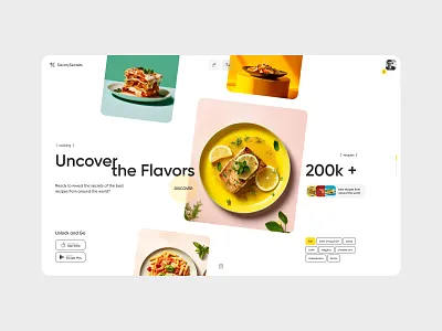 Recipes Website Design branding design eat food graphic design meat recipes ui ux web website