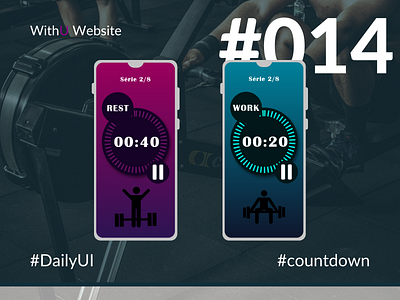DailyUI #014 - Countdown Timer app countdown countdown timer dailyui dailyui 014 dailyuichallenge designer figma mobile ui sport sport timer ui web design