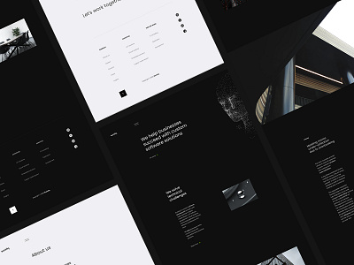 Euristiq - redesign concept case dark dark theme dark website minimal minimalism minimalistic ui ui ux ui design ux web webdesign website