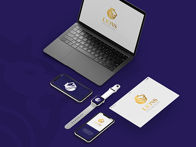 Branding Lions accounting accounting logo accounting services brand brand design branding contabilidade design lion logo mockup