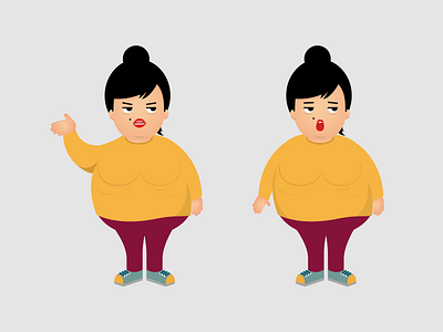 Dona Balofa Illustration fat identity branding identity design illustration persona