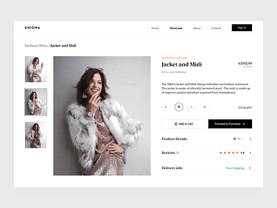 Product page for clothing store app asish sunny cards clean clothing design ecommerce ecommerce app ecommerce shop fashion fashion brand light ui minimal product shopping ui uiux uiuxdesign ux