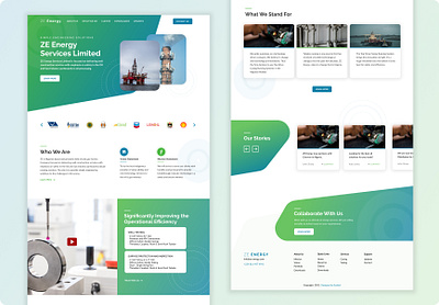 Energy Service Homepage Design clean ui design energy figma modern ui ux web website