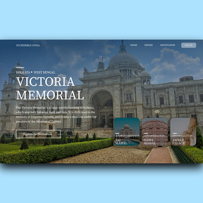 Traveling website landing page design typography ui web