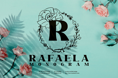 Rafaela Monogram - Decorative Font animation app branding design icon illustration logo minimal typography ui ux vector web