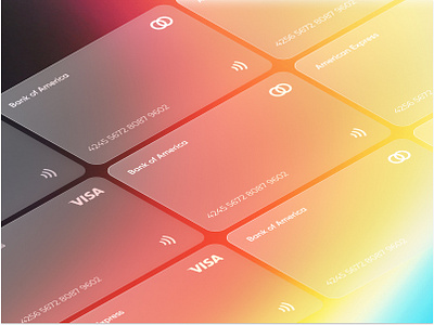 Credit Card Glass Morphism clean creditcard design frost frosty glass glass effect glassmorphism hero image landing page light morphism ui ux