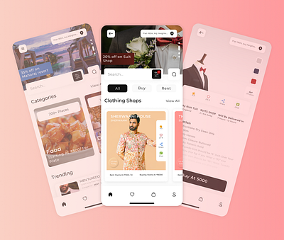 Wedding Planner app design interface minimal minimalism simple ui uidesign ux uxui wedding design