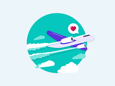 Are you a globe trotter? 🌎 2d blog post cute design fintech flat design hanateh illustration money money transfer paysend plane send money service simple travel vector