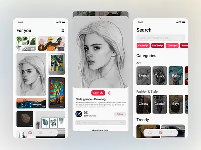 Pinterest (redesign) app application branding design mobile design pinterest ui ui design uidesign ux web design
