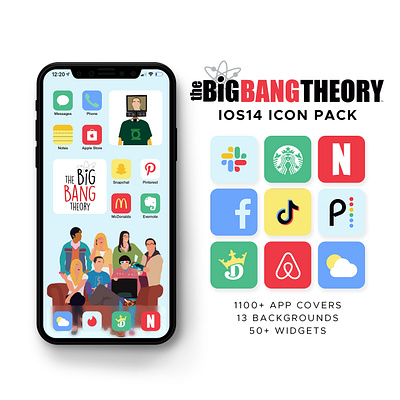 The Big Bang Theory iOS14 Icon Theme Pack design icons icons pack iphone