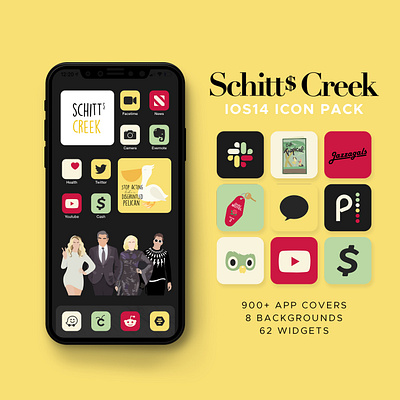 Schitt's Creek iPhone iOS14 Icon Theme Pack design icons icons pack iphone