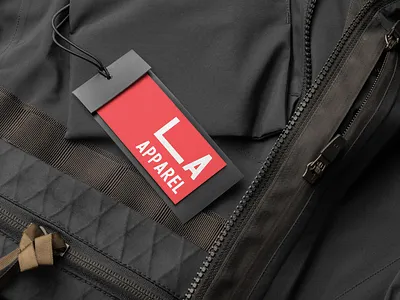 LA Apparel - Made with Looka brand identity branding branding and identity branding design logo logo design logos ai lookadesign mockup mockup design