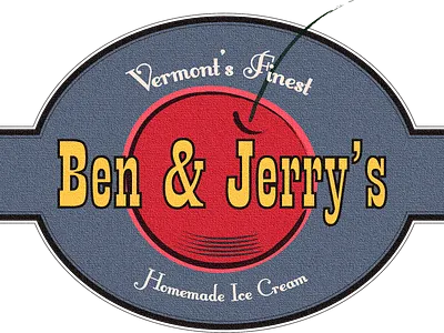 Ben & Jerry's vintage logo redesign branding design illustrator logo retro vintage