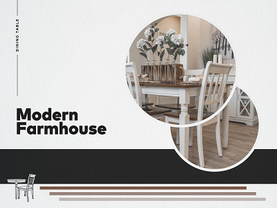 Poster Design | Modern Farmhouse | Dining Table adobe illustrator collection design furniture graphic design icon iconography illustration interior design poster poster art poster design series typography vector