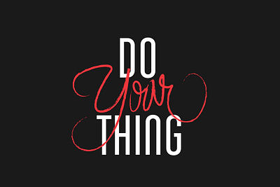 Do your thing ando condensed font lettering type typedesign typeface typography