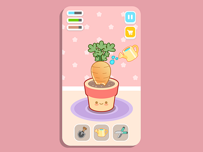 My Tiny Plant cute game illustration kawaii plant ui