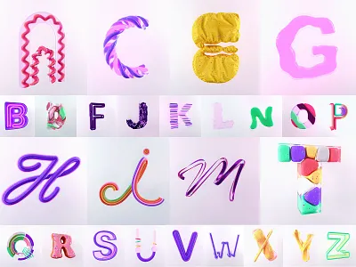 36 Days of Type 36days 36daysoftype 36daysoftype08 3d 3drender 3dtype alphabet type