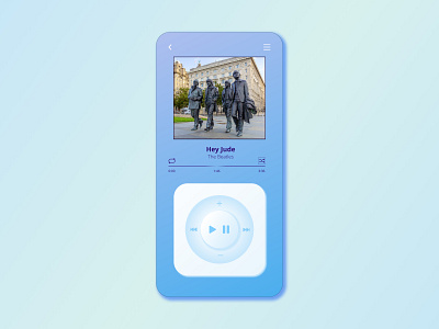 DailyUI-009 beatles branding daily 100 challenge dailyuichallenge design minimal music player ui ux