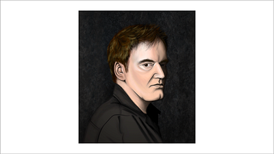 Quentin Tarantino illustration procreate quentin tarantino