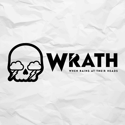 W.R.A.T.H. banda caveira logo música preto raio