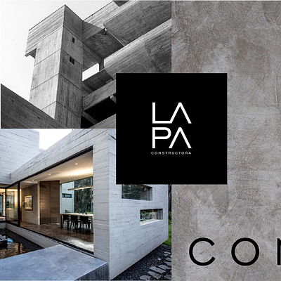 lapa constructora design logo typography