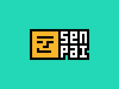 Senpai face logo senpai