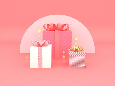 Gifts Scene 3d 3d illustration christmas cinema4d holidays illustration render stock