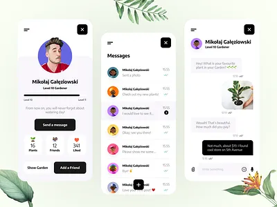 Botanic. Plants Library App 🌱 app best design challenge daily ui design flowers garden library plants ui ui ux ui design user interface ux